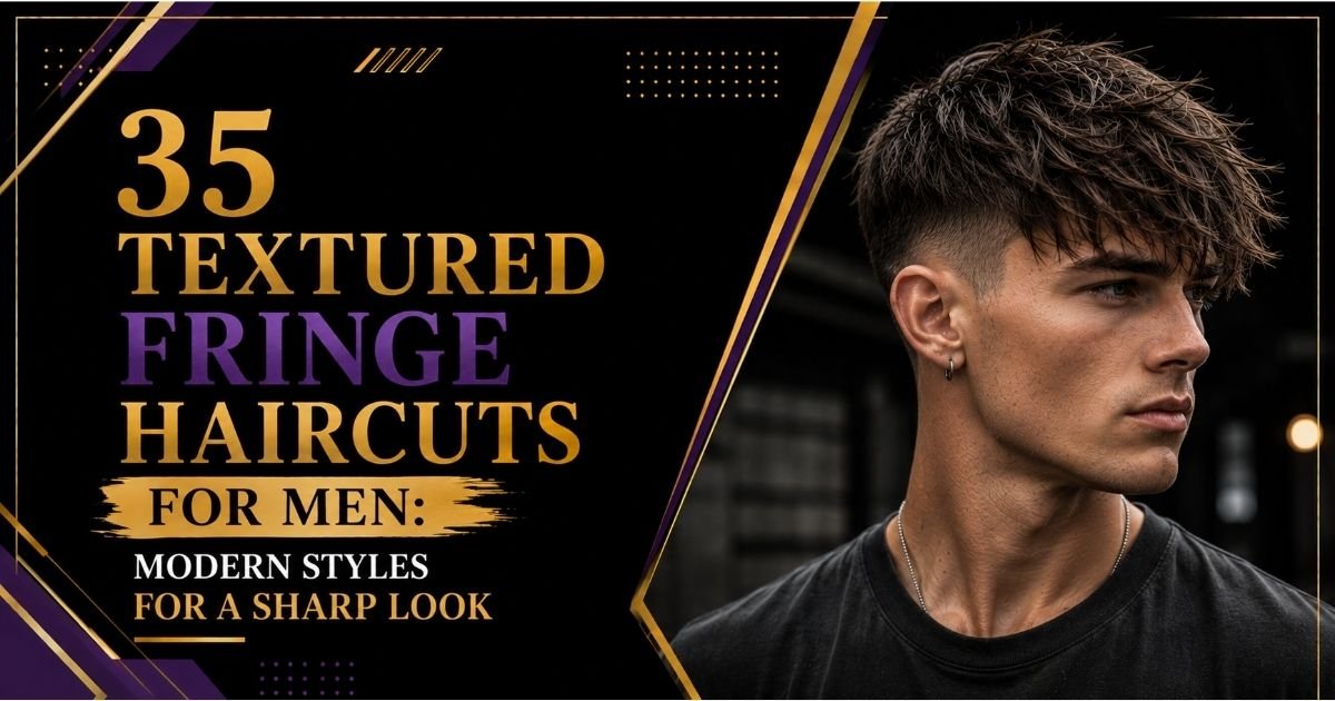 Textured Fringe Haircuts for Men