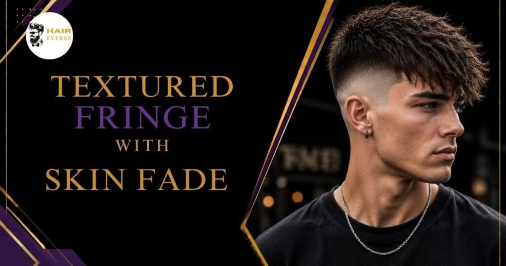 Textured Fringe with Skin Fade