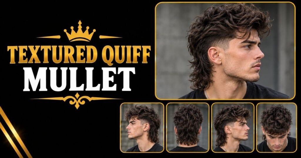 Textured Quiff Mullet