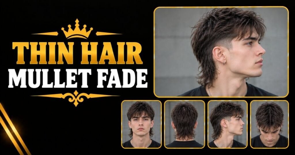 Thin Hair Mullet Fade