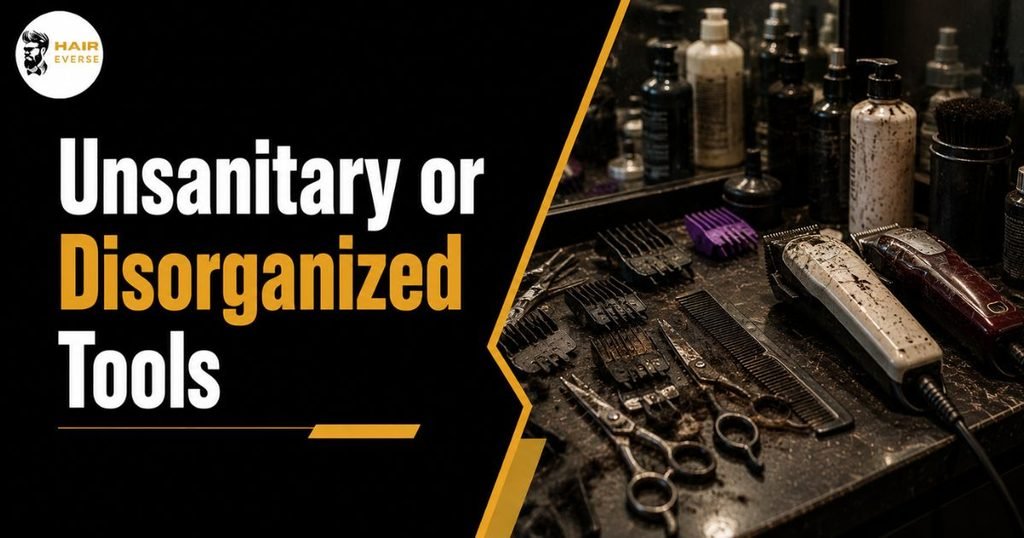 Unsanitary or Disorganized Tools