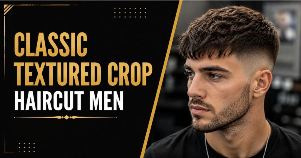 Classic Textured Crop Hairstyle Men