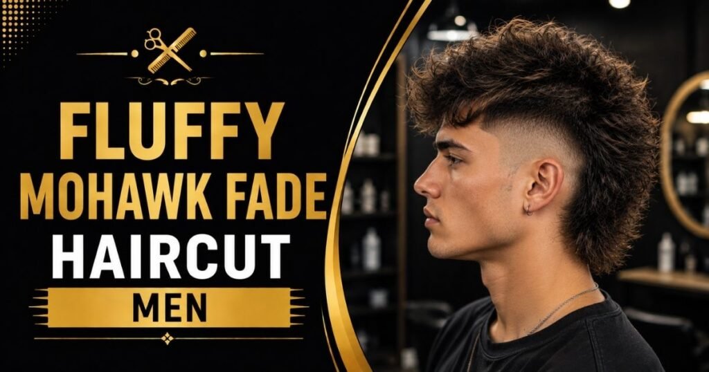fluffy mohawk fade haircut men