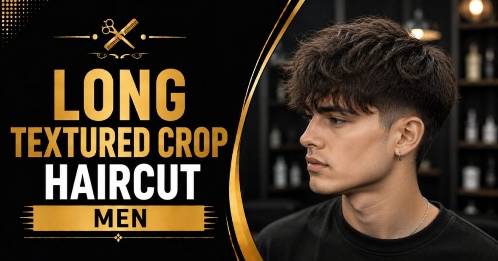 Long Textured Crop Hairstyle Men