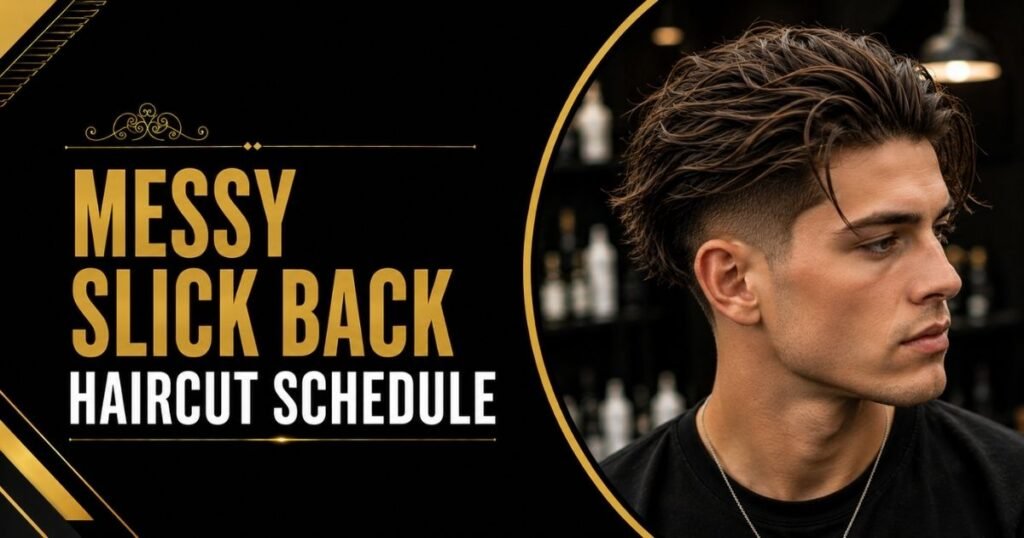 messy slick back haircut
