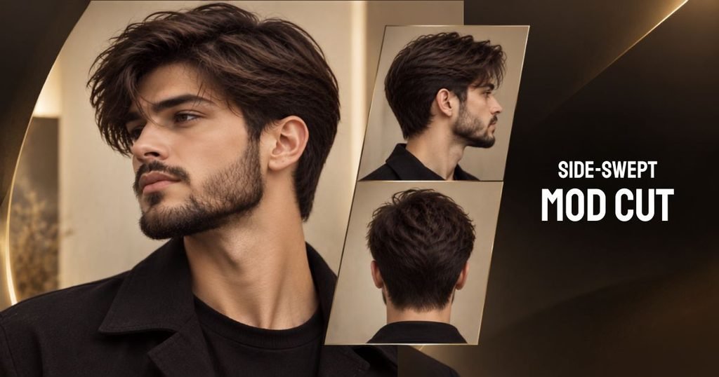 side swept mod cut