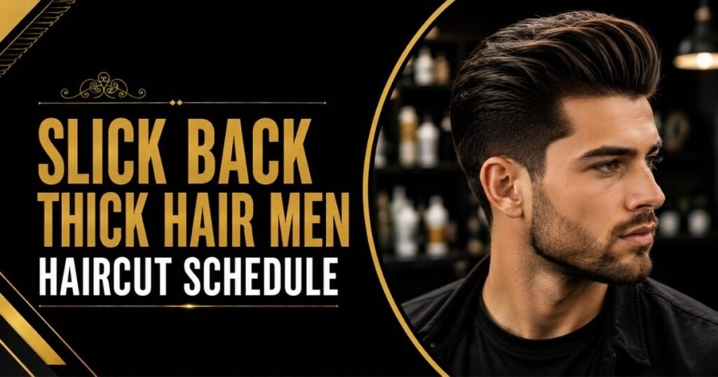 slick back thick hair men