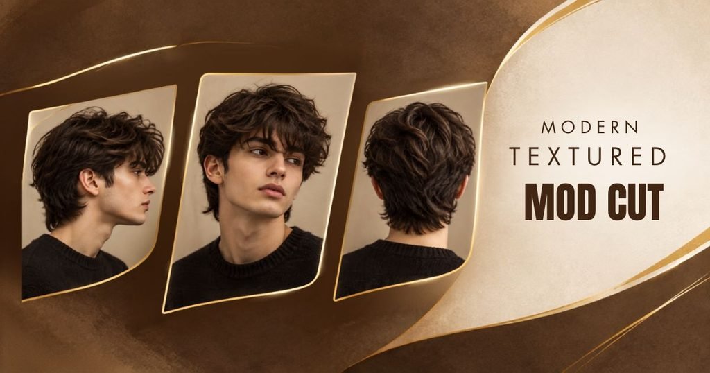 Modern Textured Mod cut with thin hair
