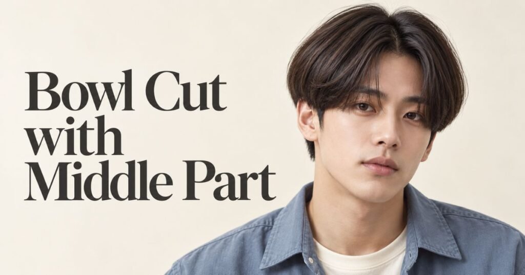 Bowl Cut with Middle Part