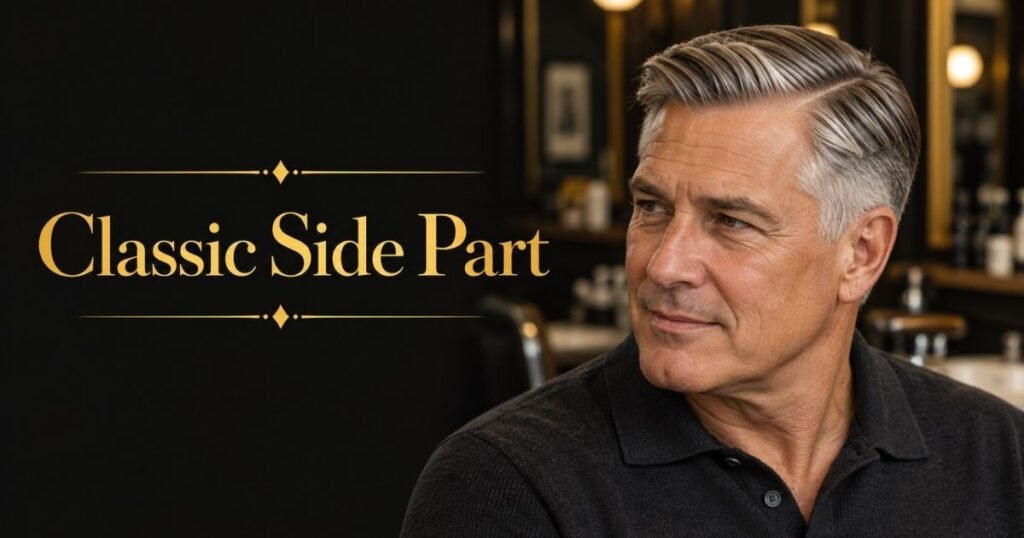 Classic Side Part for old man