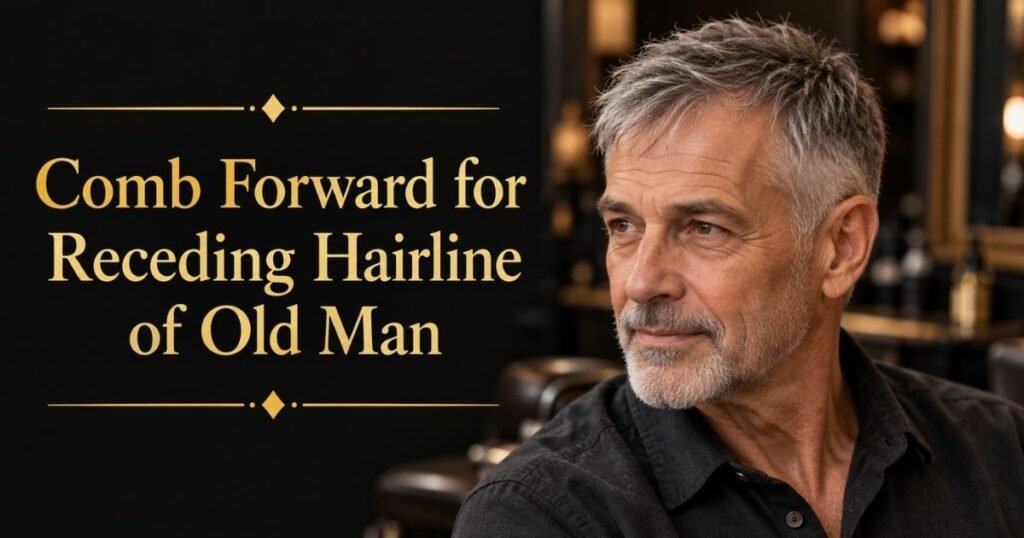 CombForward for Receding Hairline of old man