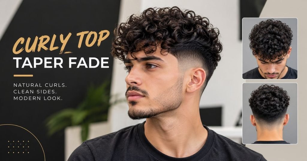 curly top taper fade haircut