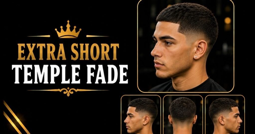 Extra Short Temple Fade
