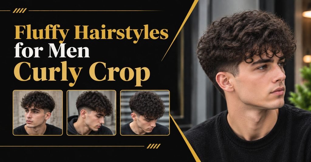 Fluffy Hairstyles for Men Curly Crop
