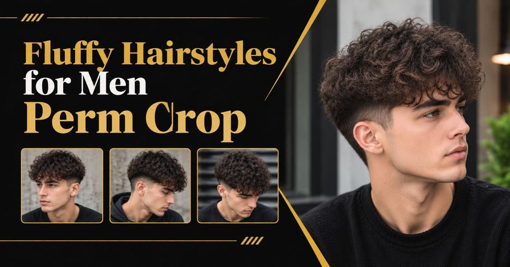 Fluffy Hairstyles for Men Perm Crop