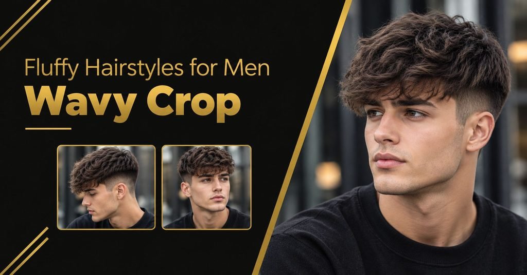 Fluffy Hairstyles for Men Wavy Crop