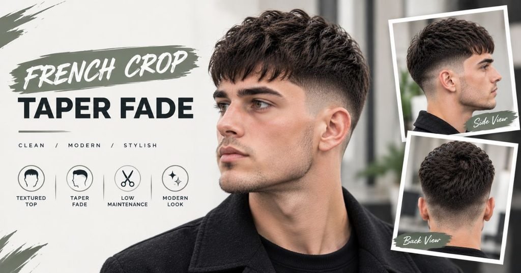French crop taper fade