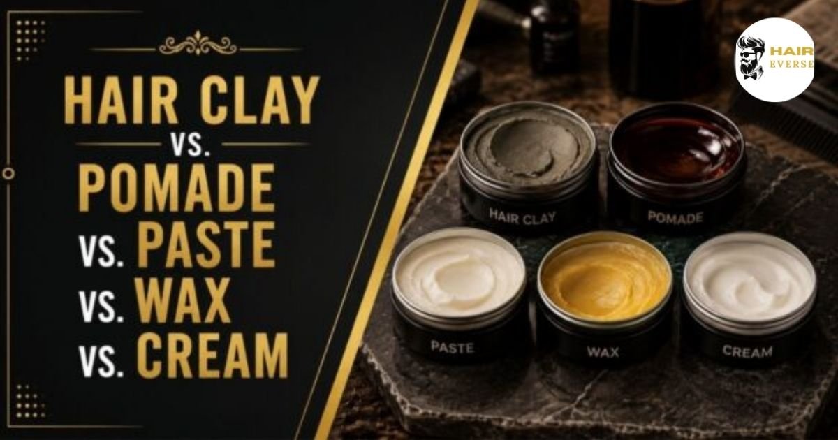 Hair Clay vs Pomade vs Paste vs Wax vs Cream