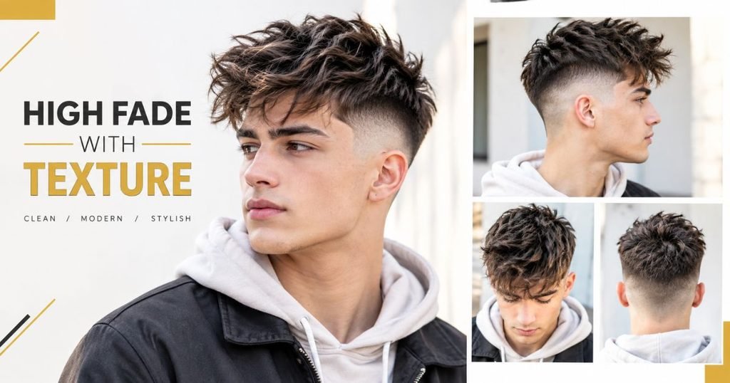 High Fade With Texture