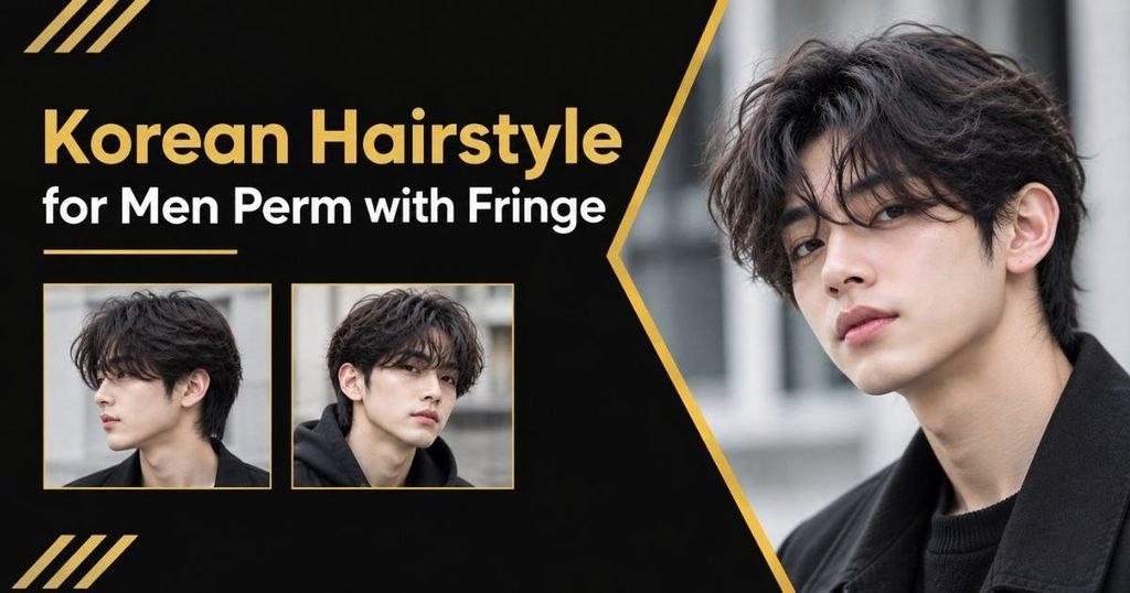Korean Hairstyle for Men Perm with Fringe