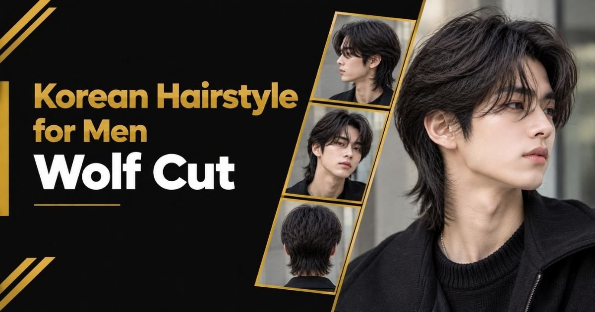 Korean Hairstyle for Men Wolf Cut