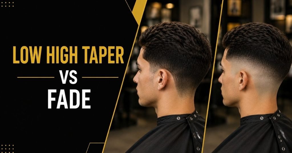 Low High Taper vs Fade