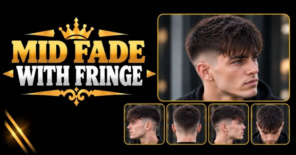 Mid Fade with Fringe