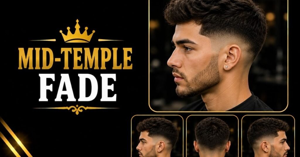 Mid-temple fade