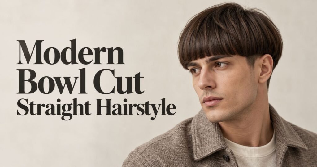 Modern Bowl Cut straight Hairstyle
