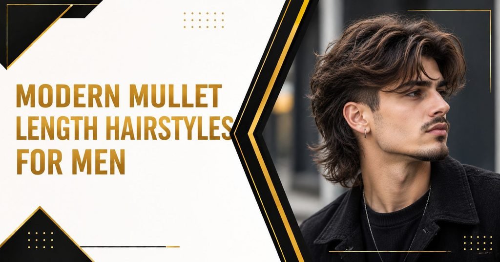 Modern Mullet Length Hairstyles for Men