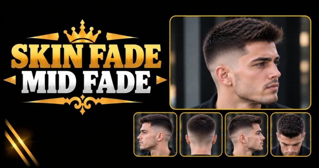 Skin Fade Mid Fade