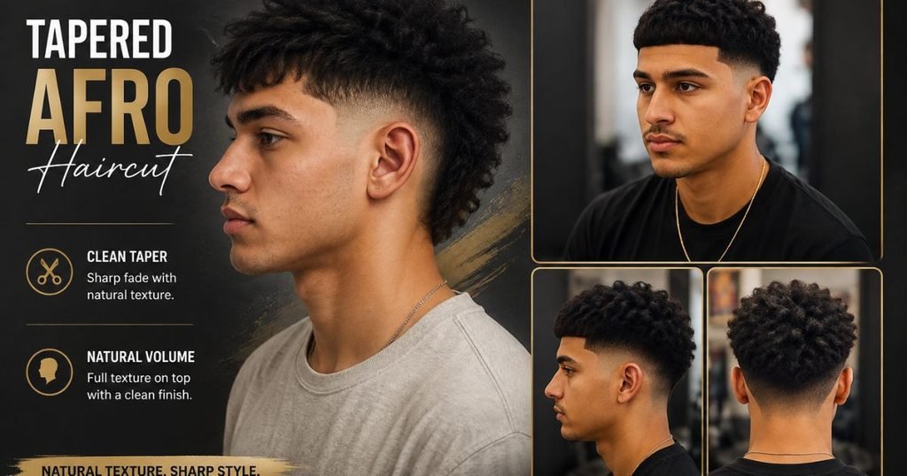 Tapered Afro Haircut Male