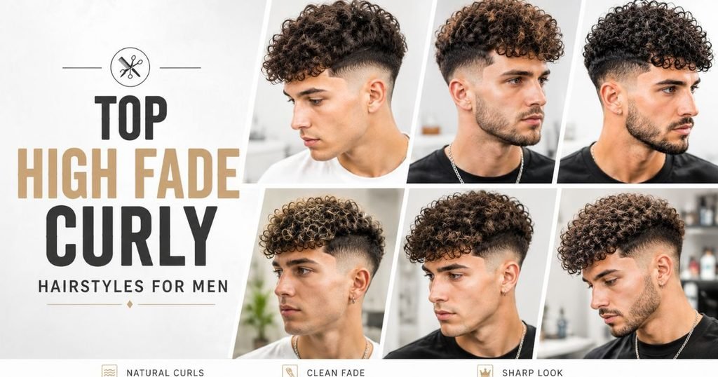 Top High Fade Curly Hairstyles for Men