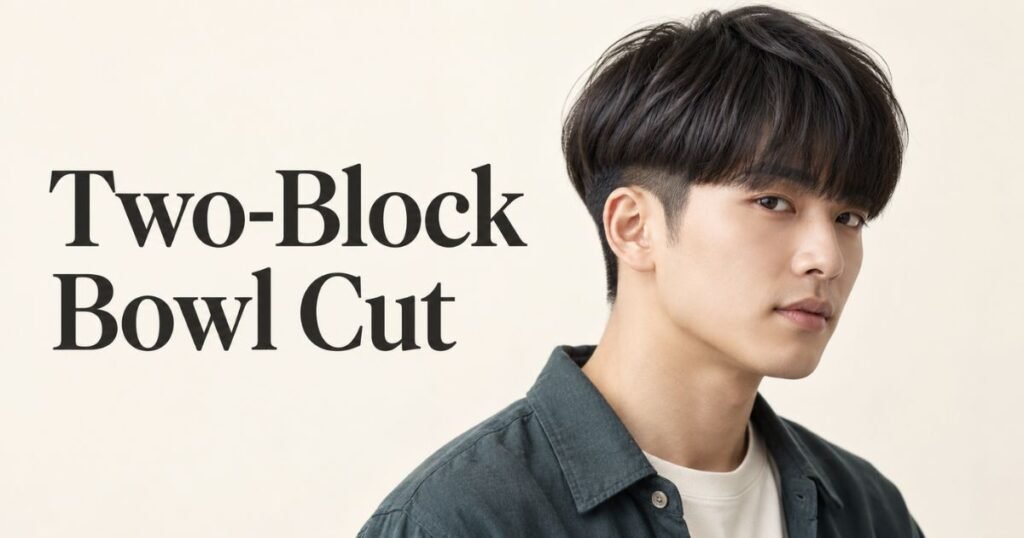 two-block bowl cut
