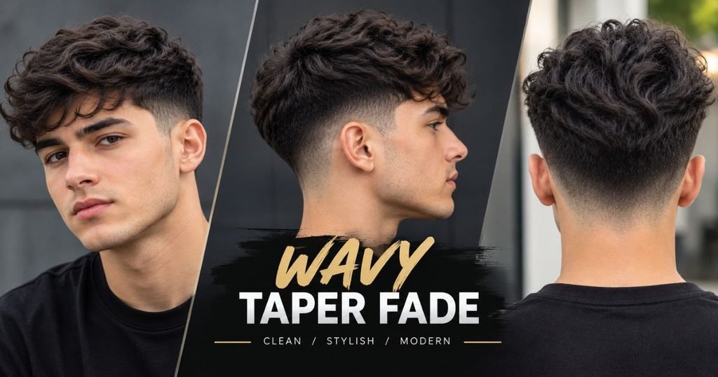Wavy Taper Fade Haircut