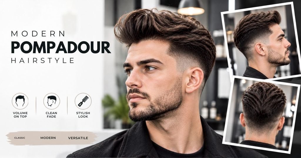modern pompadour hairstyle