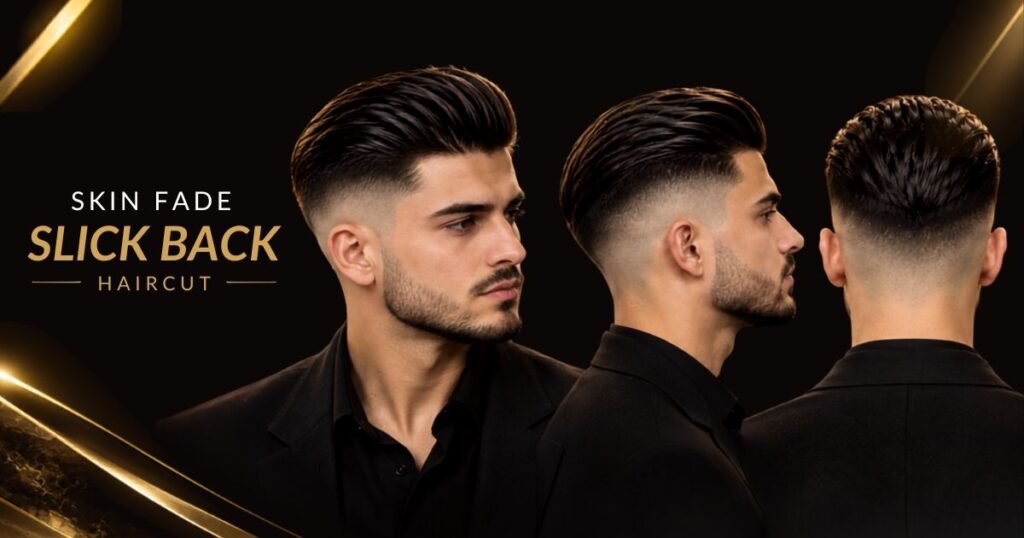skin fade slick back haircut