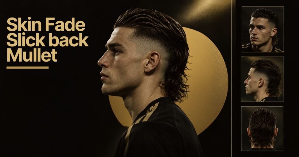 skin fade slick back mullet haircut